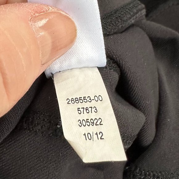 Athleta Leggings Power Ananda Black Capri Split Kick Hem Workout Yoga XS #268553 - Picture 4 of 9